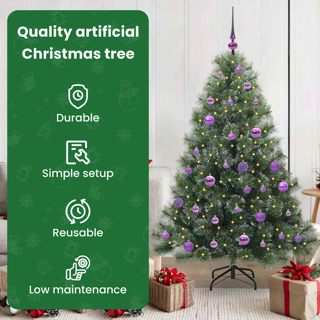 Dirbtinė Kalėdų eglutė AURORA SHINE, su 150 LED Žalia 150 cm.  ir