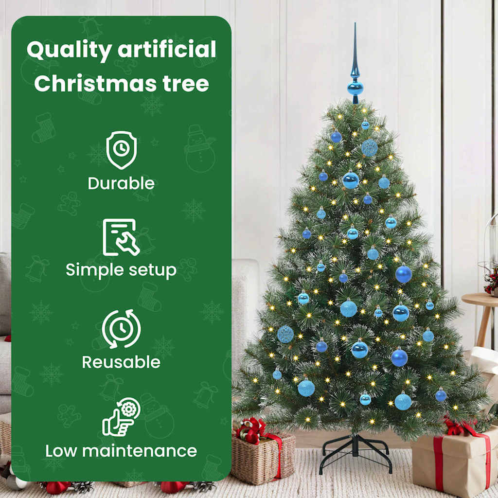 Dirbtinė Kalėdų eglutė AURORA SHINE, su 150 LED Žalia 150 cm.  ir