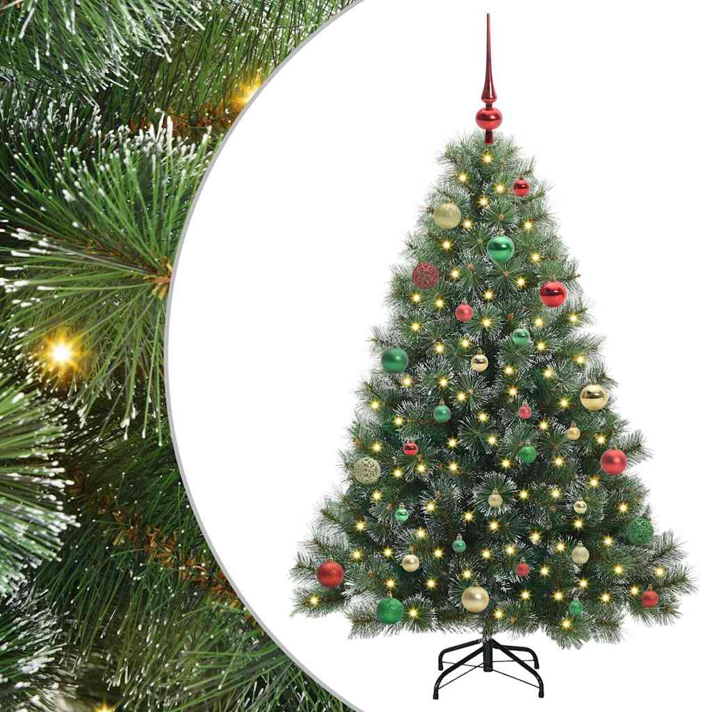 Dirbtinė Kalėdų eglutė su 150 LED Žalia 150 cm PE ir PVC