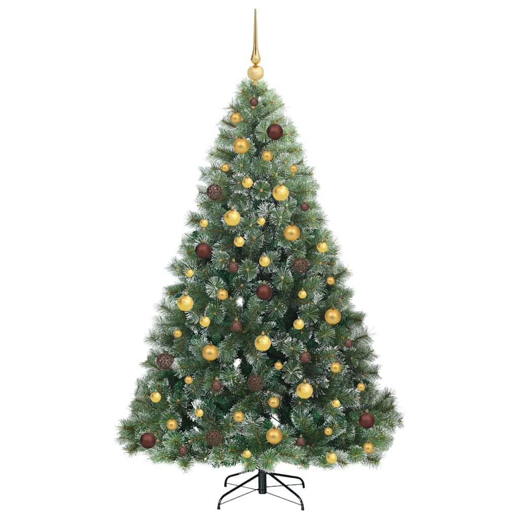 Dirbtinė Kalėdų eglutė su 300 LED Žalia 180 cm PE ir PVC