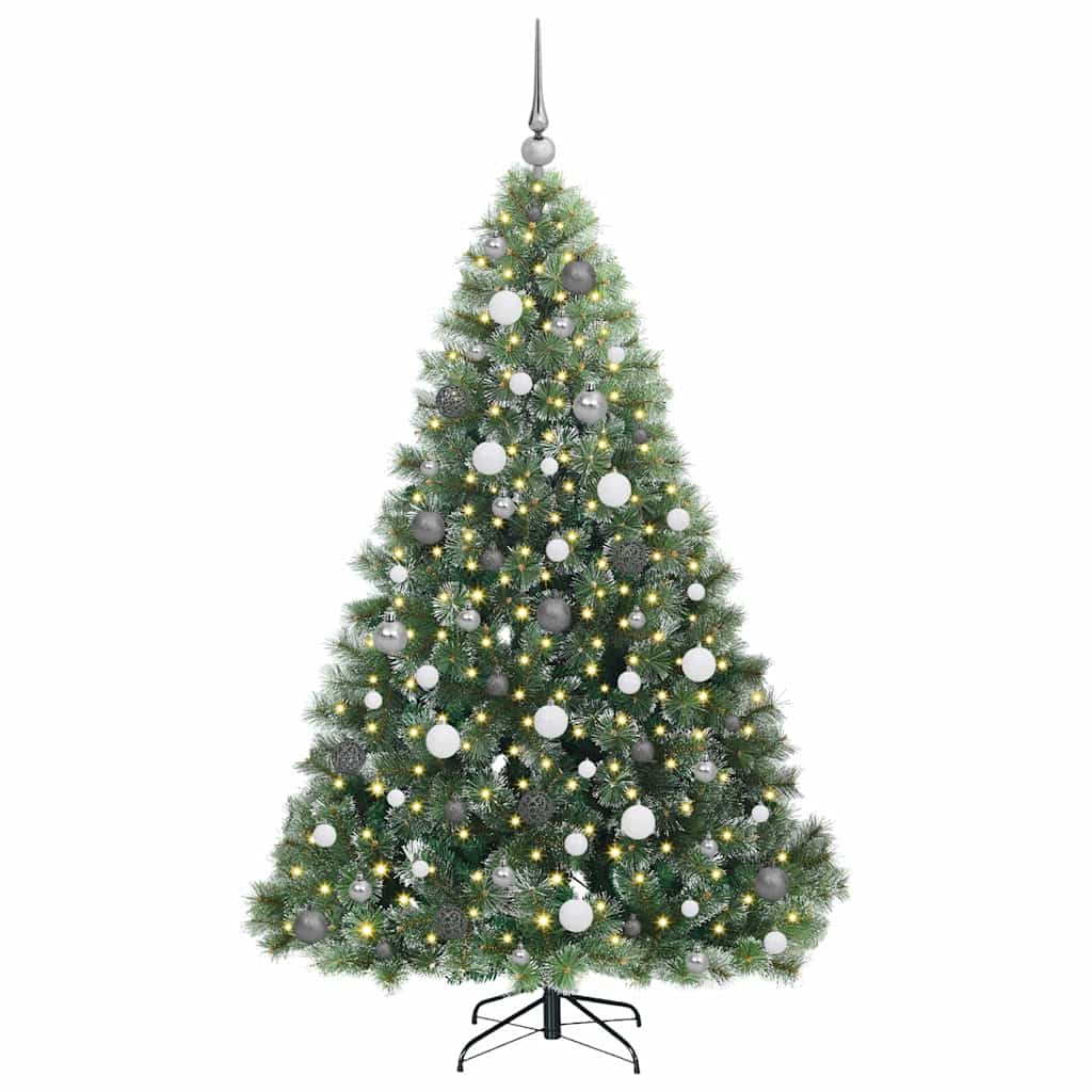 Dirbtinė Kalėdų eglutė su 300 LED Žalia 180 cm PE ir PVC