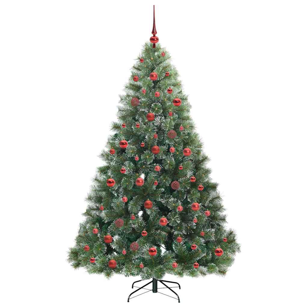 Mākslīgā Ziemassvētku eglīte ar 300 LED, zaļa, 180 cm, PE un PVC