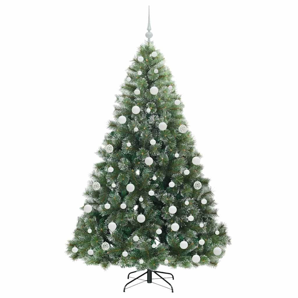 Mākslīgā Ziemassvētku eglīte ar 300 LED, zaļa, 180 cm, PE un PVC