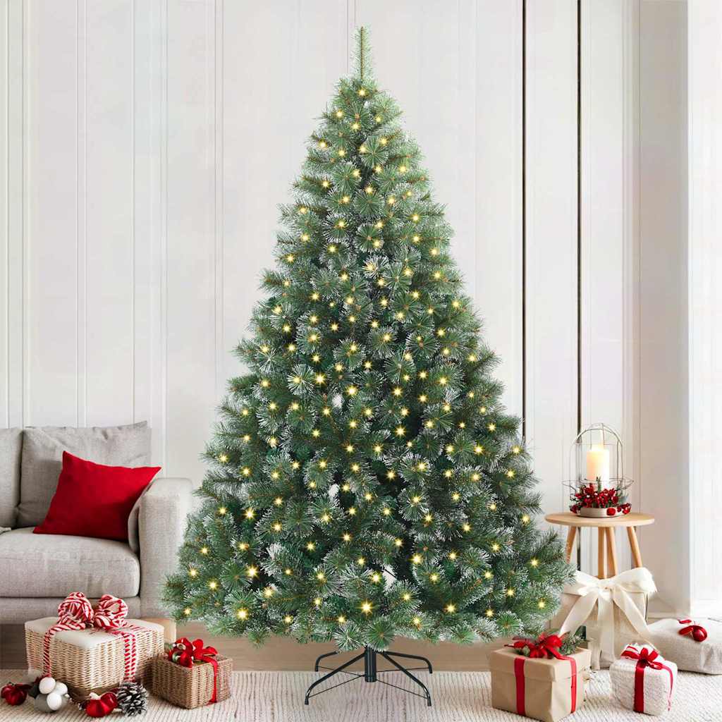 Dirbtinė Kalėdų eglutė su 300 LED Žalia 210 cm PE ir PVC