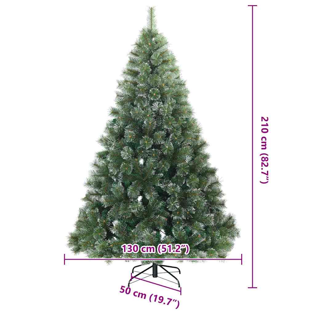 Dirbtinė Kalėdų eglutė su 300 LED Žalia 210 cm PE ir PVC
