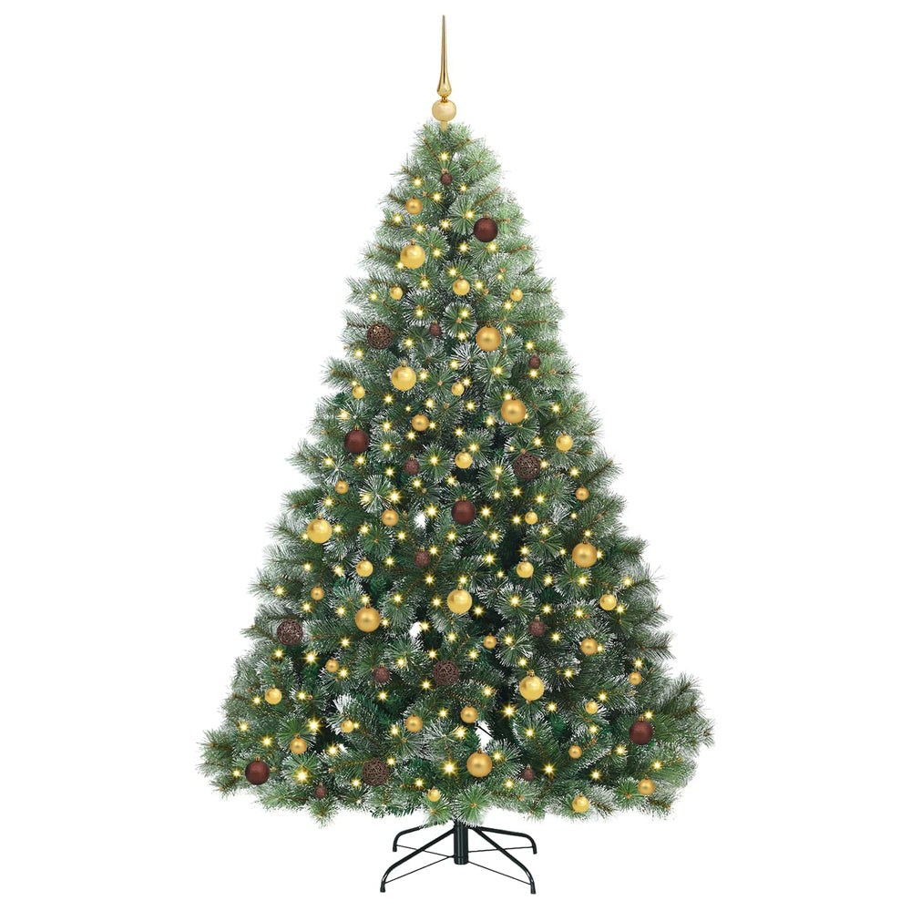 Dirbtinė Kalėdų eglutė su 300 LED Žalia 210 cm PE ir PVC