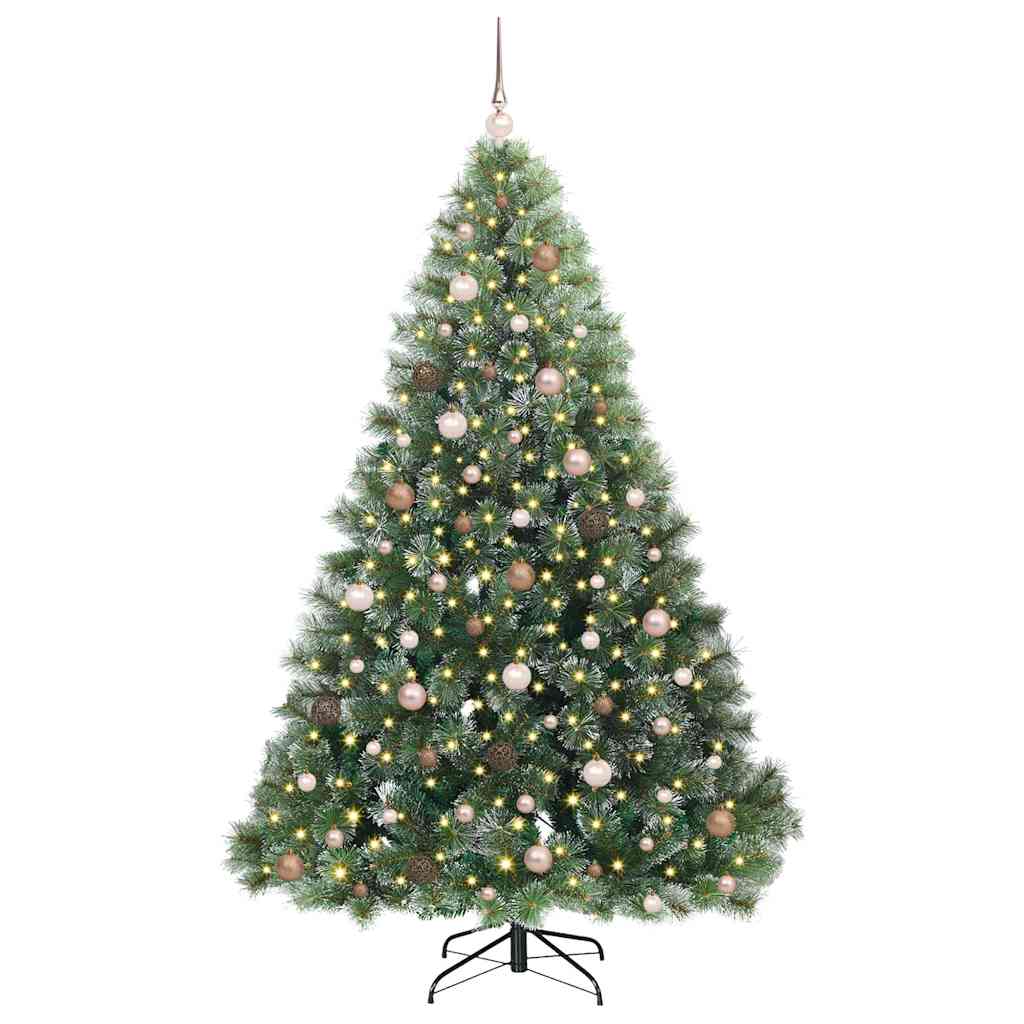 Dirbtinė Kalėdų eglutė su 300 LED Žalia 210 cm PE ir PVC
