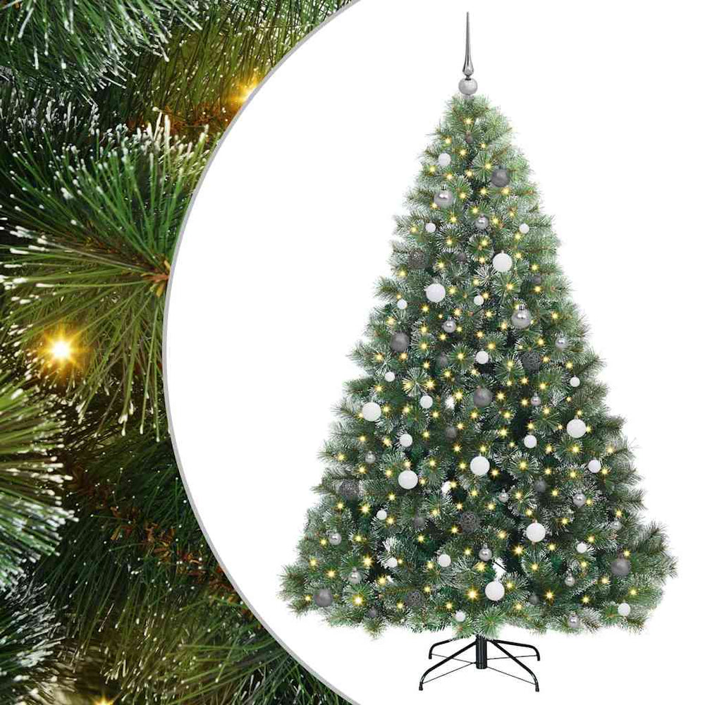 Dirbtinė Kalėdų eglutė su 300 LED Žalia 210 cm PE ir PVC