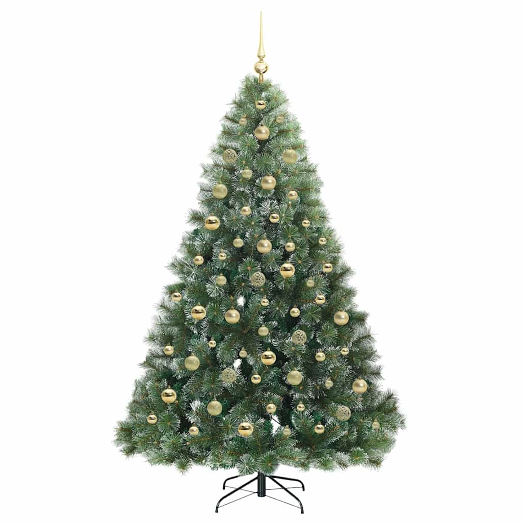 Dirbtinė Kalėdų eglutė su 300 LED Žalia 210 cm PE ir PVC