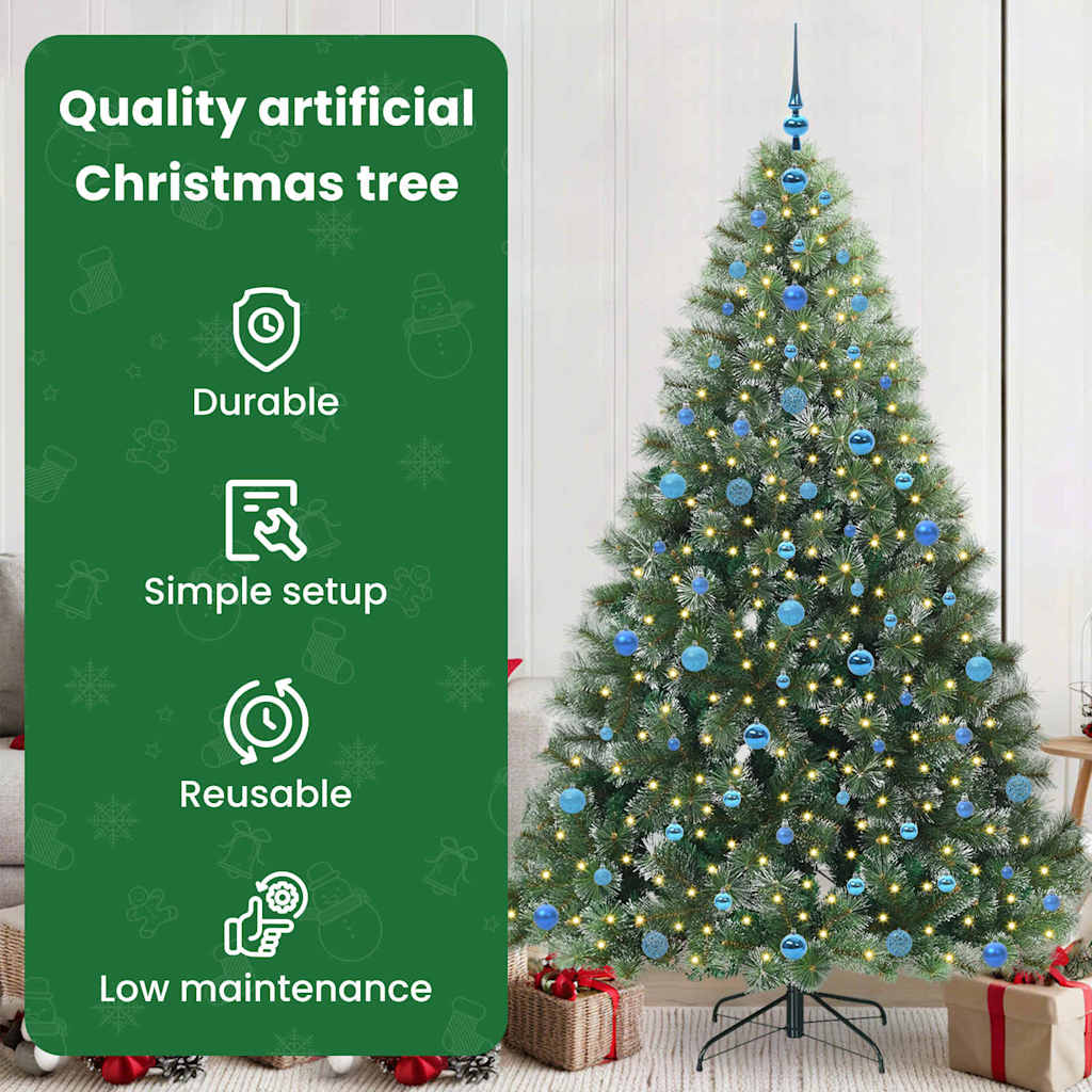 Dirbtinė Kalėdų eglutė BOREAL PINE, su 300 LED Žalia 210 cm.  ir