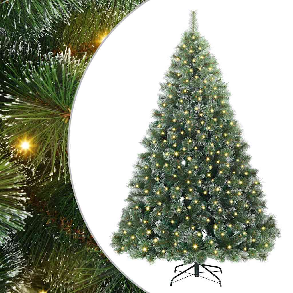 Dirbtinė Kalėdų eglutė su 300 LED Žalia 240 cm PE ir PVC