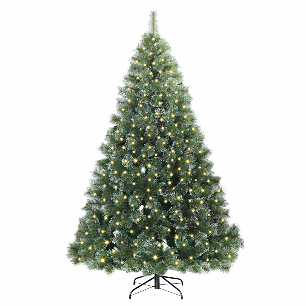 Dirbtinė Kalėdų eglutė su 300 LED Žalia 240 cm PE ir PVC