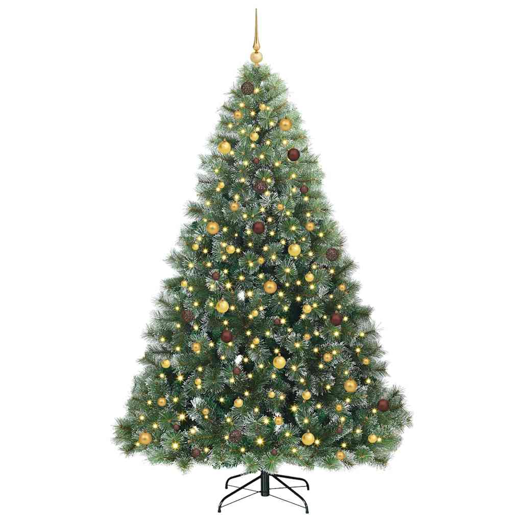 Dirbtinė Kalėdų eglutė su 300 LED Žalia 240 cm PE ir PVC