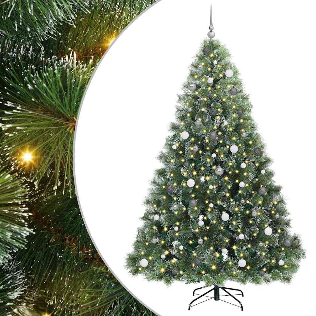 Dirbtinė Kalėdų eglutė su 300 LED Žalia 240 cm PE ir PVC
