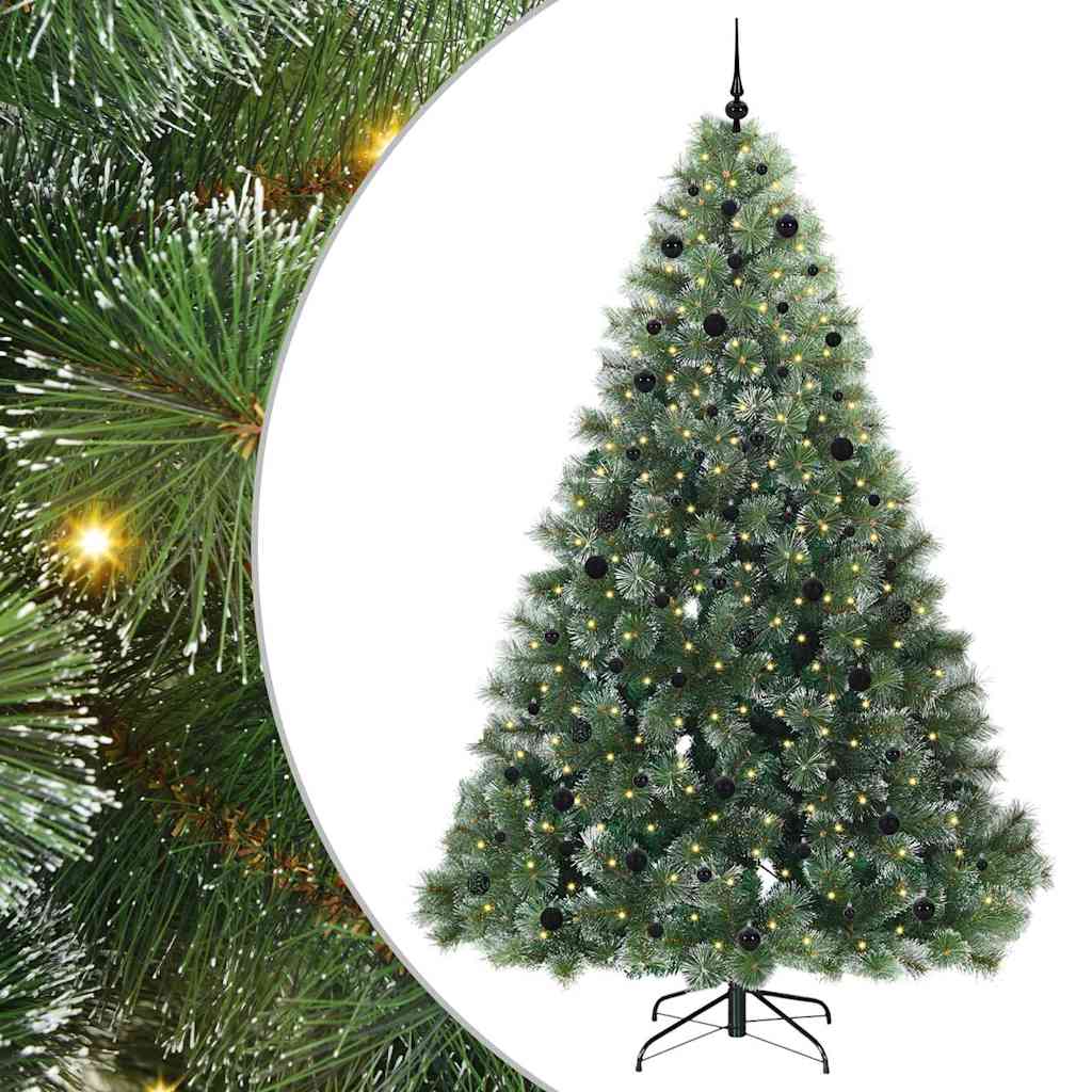 Dirbtinė Kalėdų eglutė su 300 LED Žalia 240 cm PE ir PVC