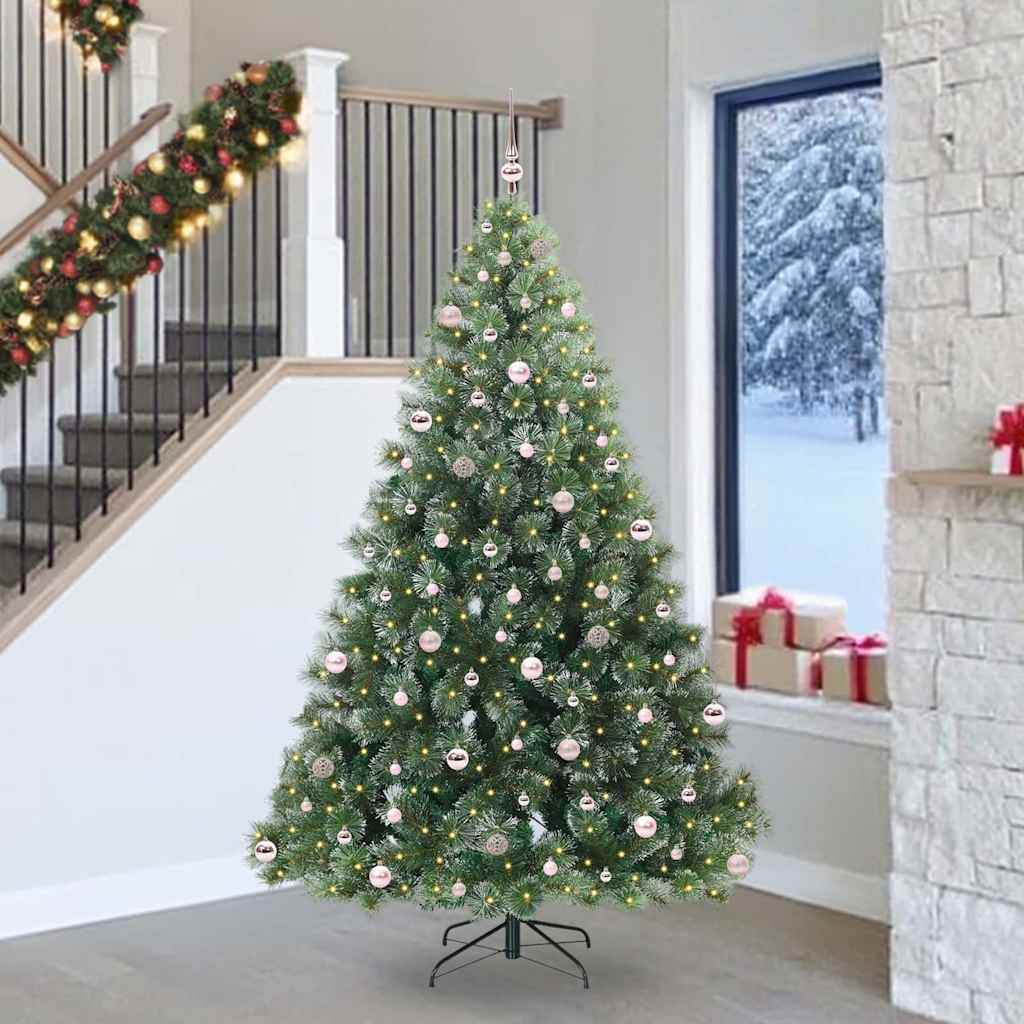 Dirbtinė Kalėdų eglutė su 300 LED Žalia 240 cm PE ir PVC