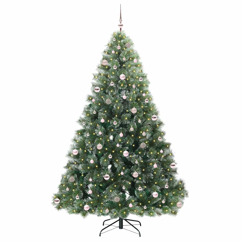 Dirbtinė Kalėdų eglutė su 300 LED Žalia 240 cm PE ir PVC