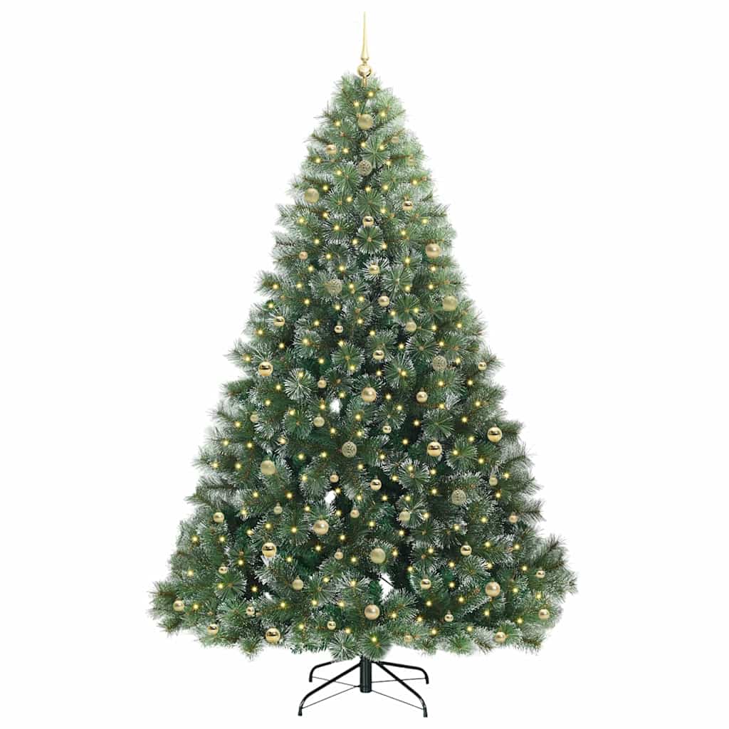 Dirbtinė Kalėdų eglutė su 300 LED Žalia 240 cm PE ir PVC