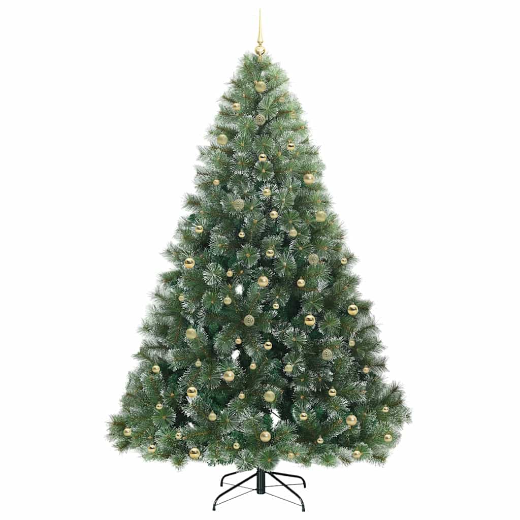 Dirbtinė Kalėdų eglutė su 300 LED Žalia 240 cm PE ir PVC