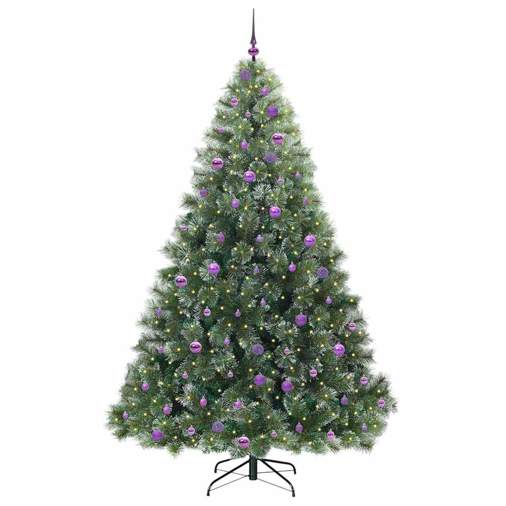 Dirbtinė Kalėdų eglutė su 300 LED Žalia 240 cm PE ir PVC