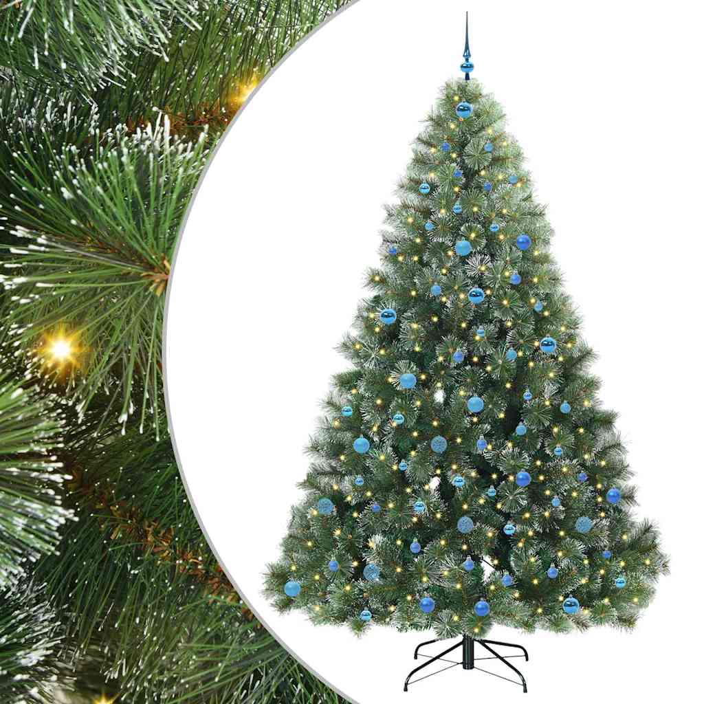 Dirbtinė Kalėdų eglutė su 300 LED Žalia 240 cm PE ir PVC