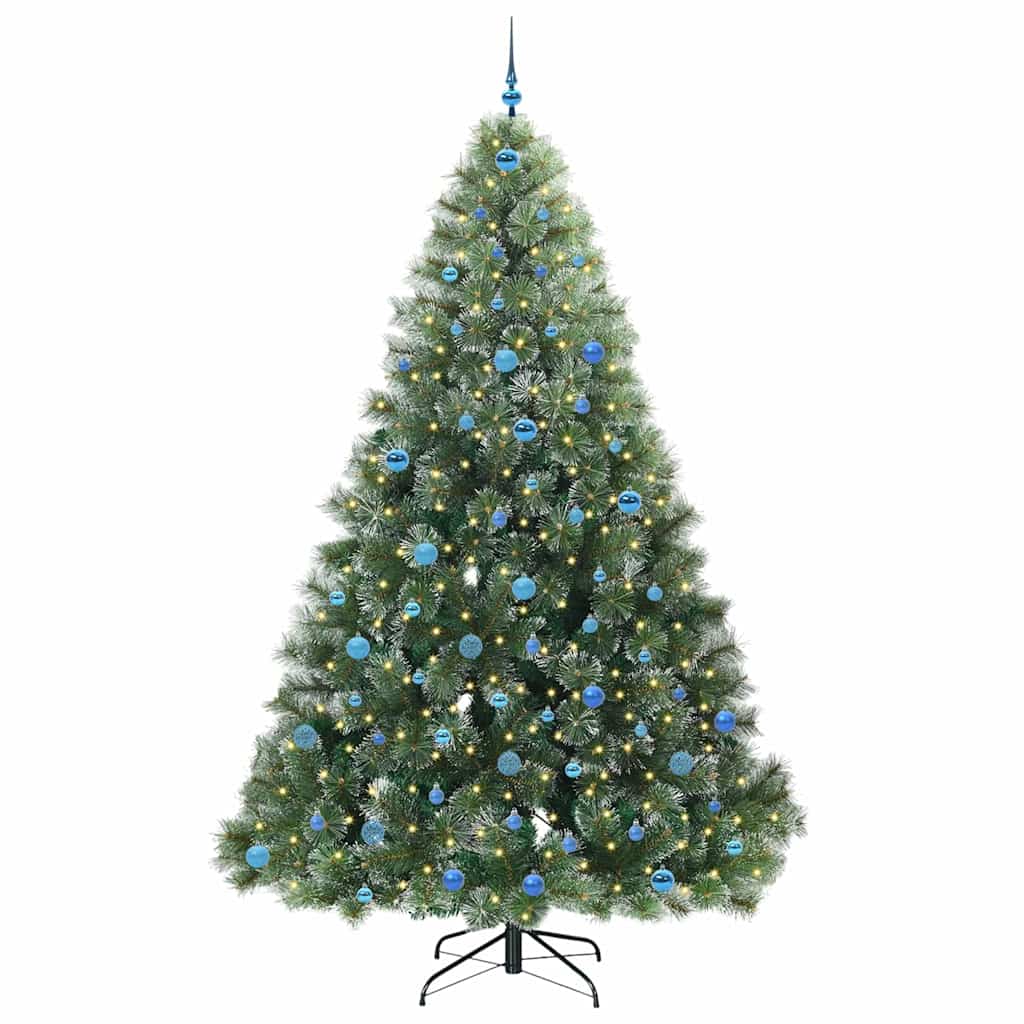 Dirbtinė Kalėdų eglutė su 300 LED Žalia 240 cm PE ir PVC