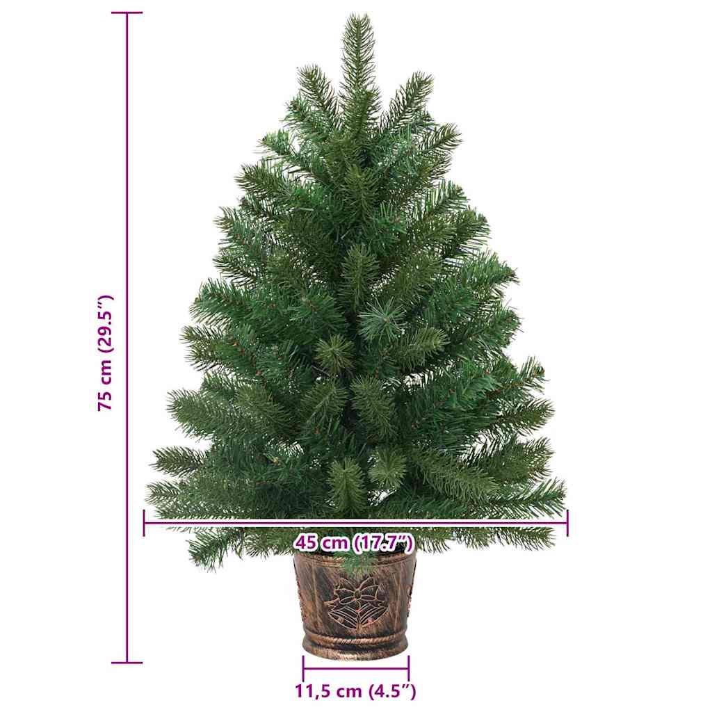 Dirbtinė Kalėdų eglutė s stovu Žalia 75 cm PVC, PE ir plienas