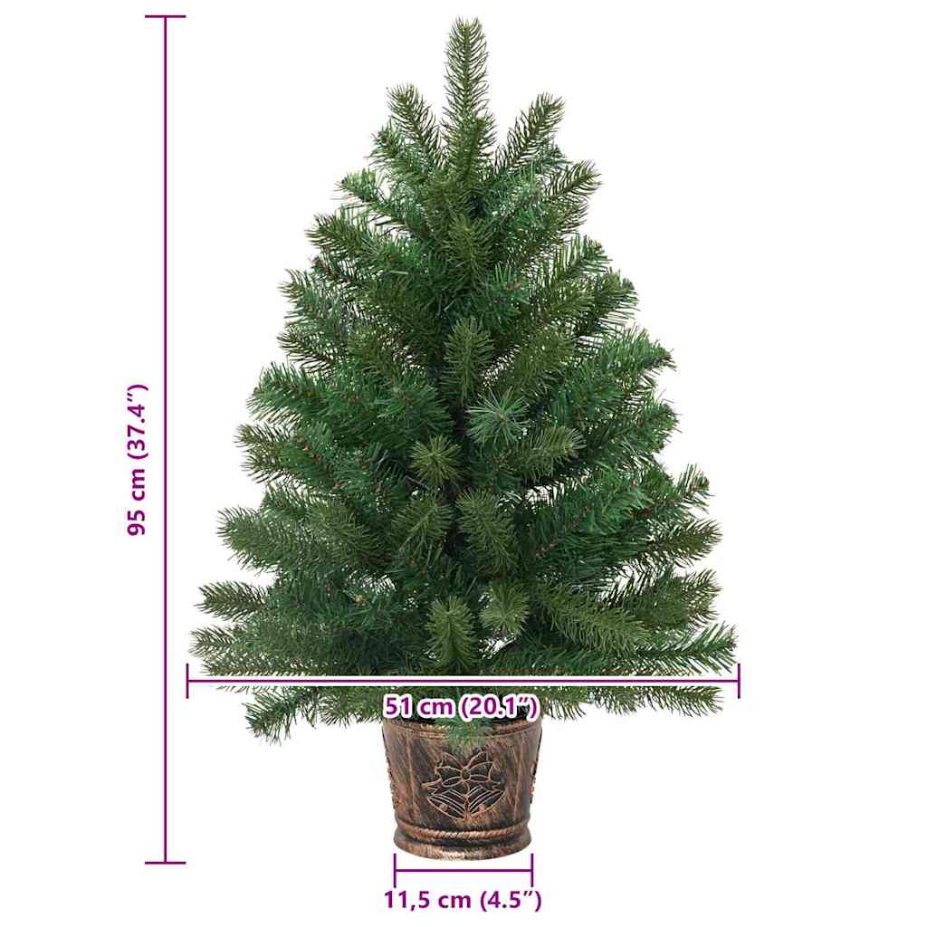 Dirbtinė Kalėdų eglutė s stovu Žalia 95 cm PVC, PE ir plienas