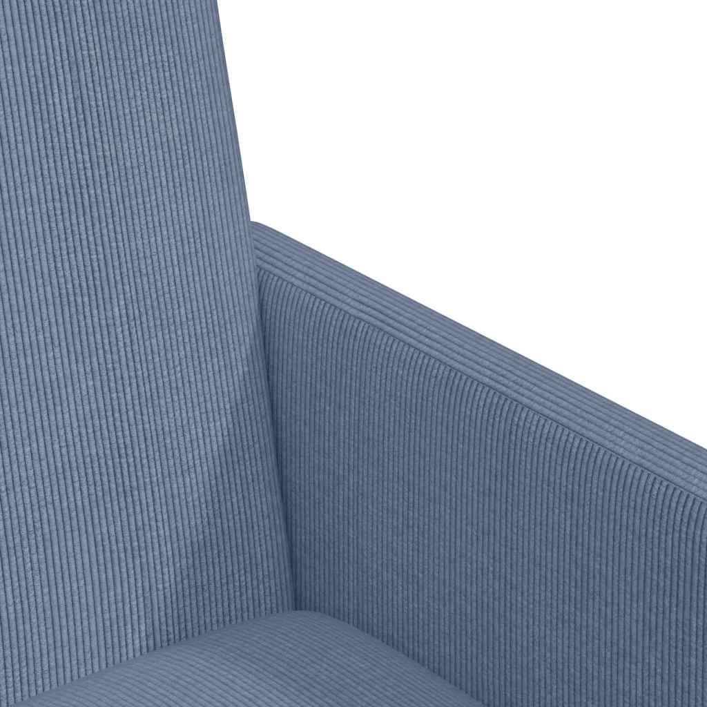 Dining Chairs with Wheels 2 pcs Blue 57 x 66 x 94 cm