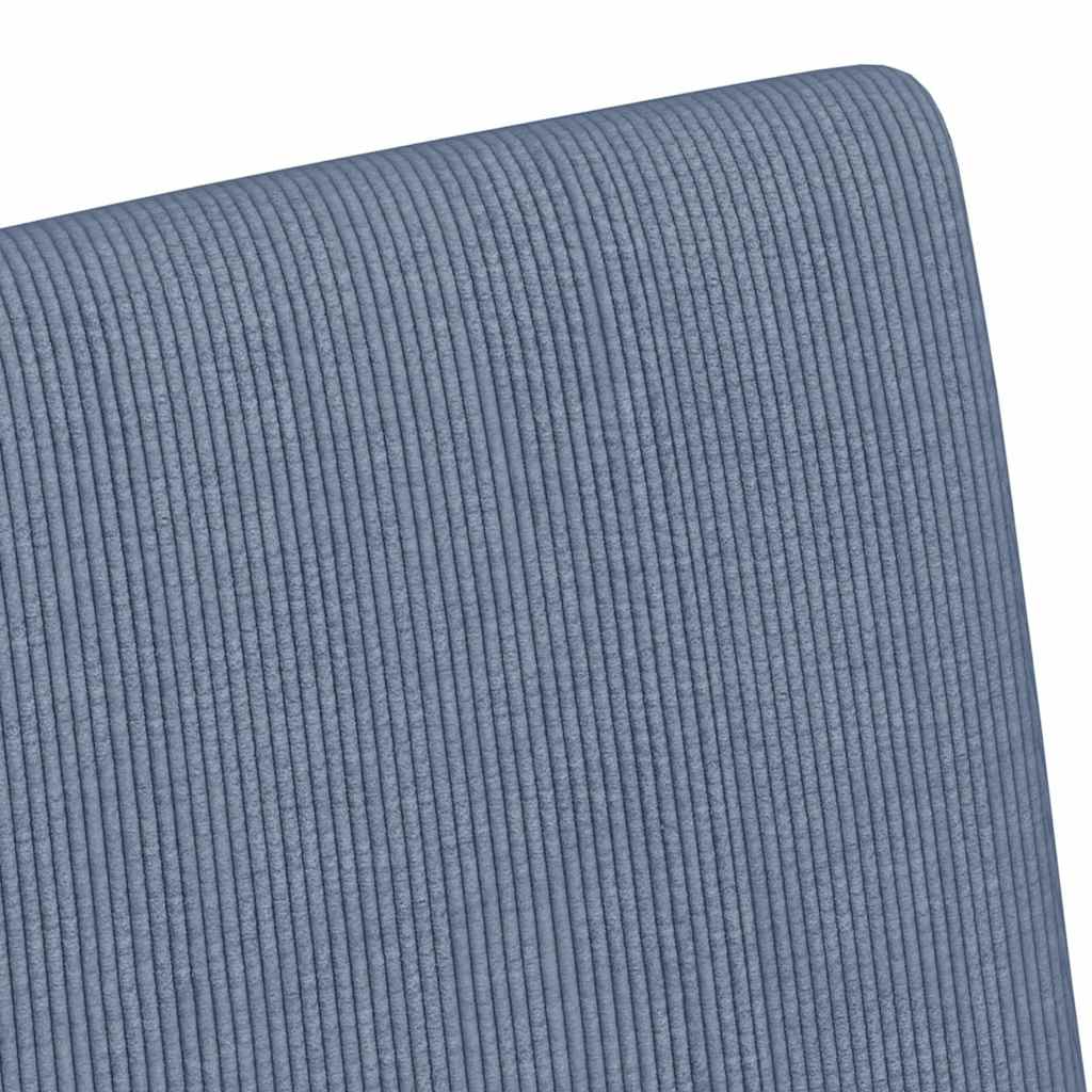 Dining Chairs with Wheels 2 pcs Blue 57 x 66 x 94 cm