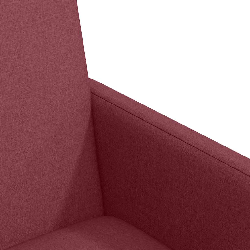 Dining Chairs with Casters 2 pcs Wine red