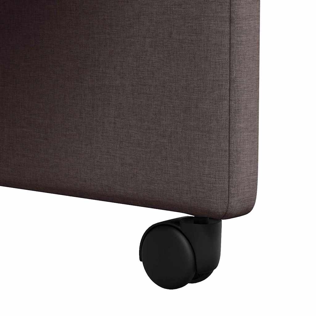 Dining Chairs with Casters 2 pcs Dark brown 57 x 66 x 94 cm