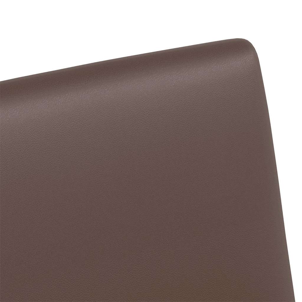 Valgomojo Kėdės su Ratukais 2 pcs Ruda 57 x 66 x 94 cm