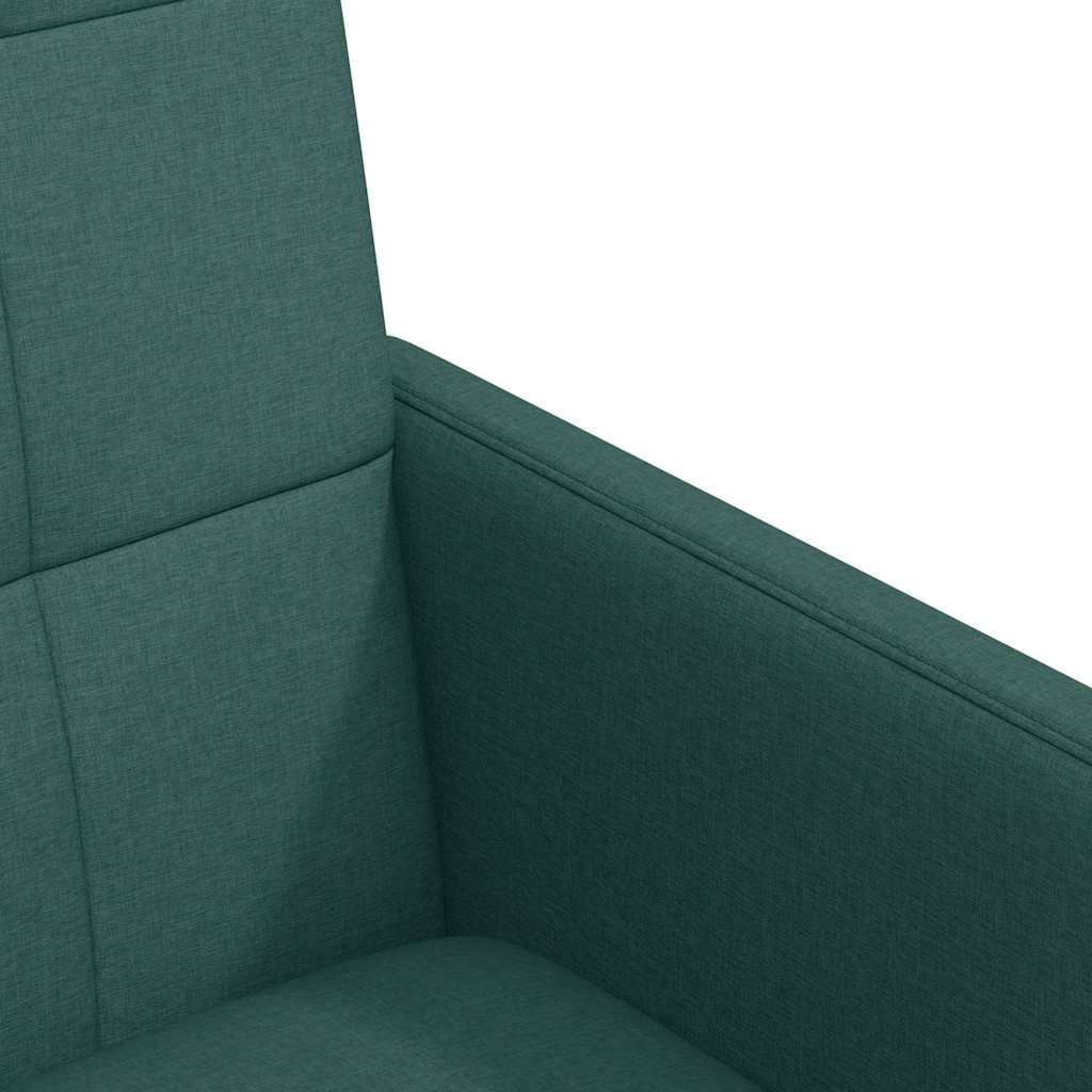 Valgomojo Kėdės su Ratukais 2 pcs Tamsiai žalia 58 x 65 x 94 cm