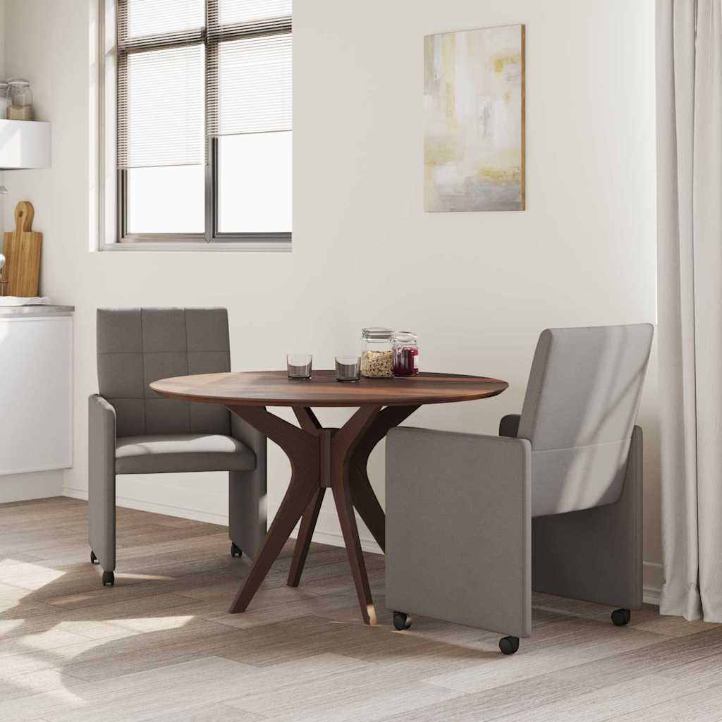 Ēdamistabas krēsli uz ritentiņiem 2 gab. tortora 58 x 65 x 94 cm