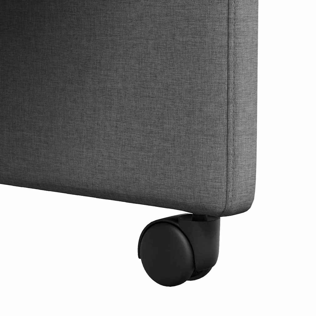 Valgomojo Kėdės su Ratukais 2 pcs Tamsiai pilka 57 x 67 x 95 cm