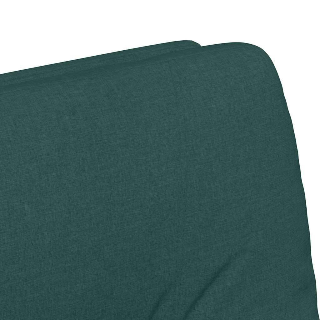 Valgomojo Kėdės su Ratukais 2 pcs Tamsiai žalia 57 x 67 x 95 cm