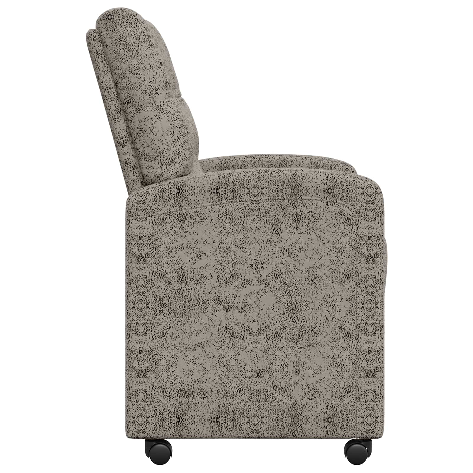 Dining Chairs with Castors 2 pcs Light Grey