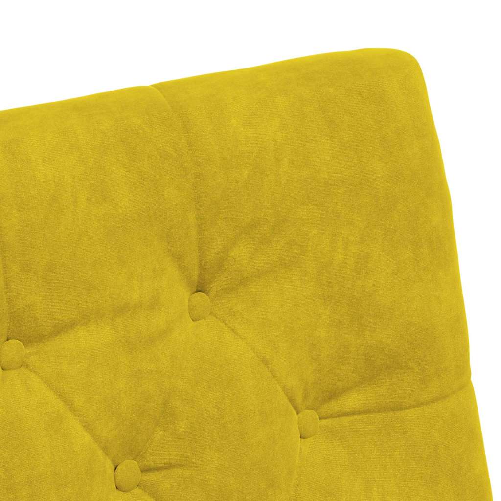 Valgomojo Kėdės su Ratukais 2 pcs Geltona 58 x 67 x 97 cm