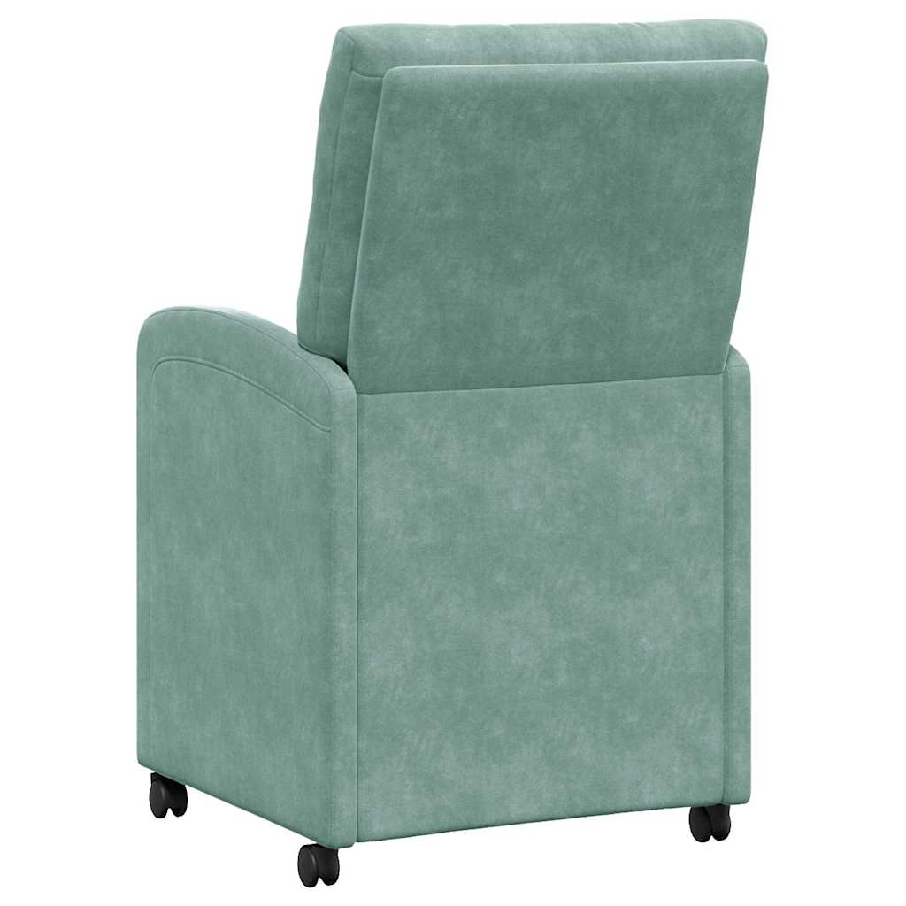 Valgomojo Kėdės su Ratukais 2 pcs jūros žalia 58 x 67 x 97 cm