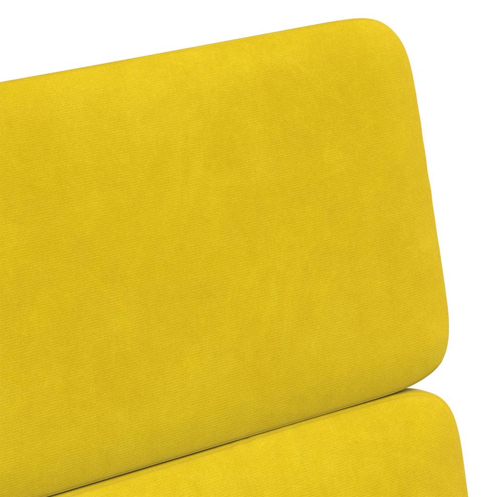 Valgomojo Kėdės su Ratukais 2 pcs Geltona 58 x 65 x 98 cm