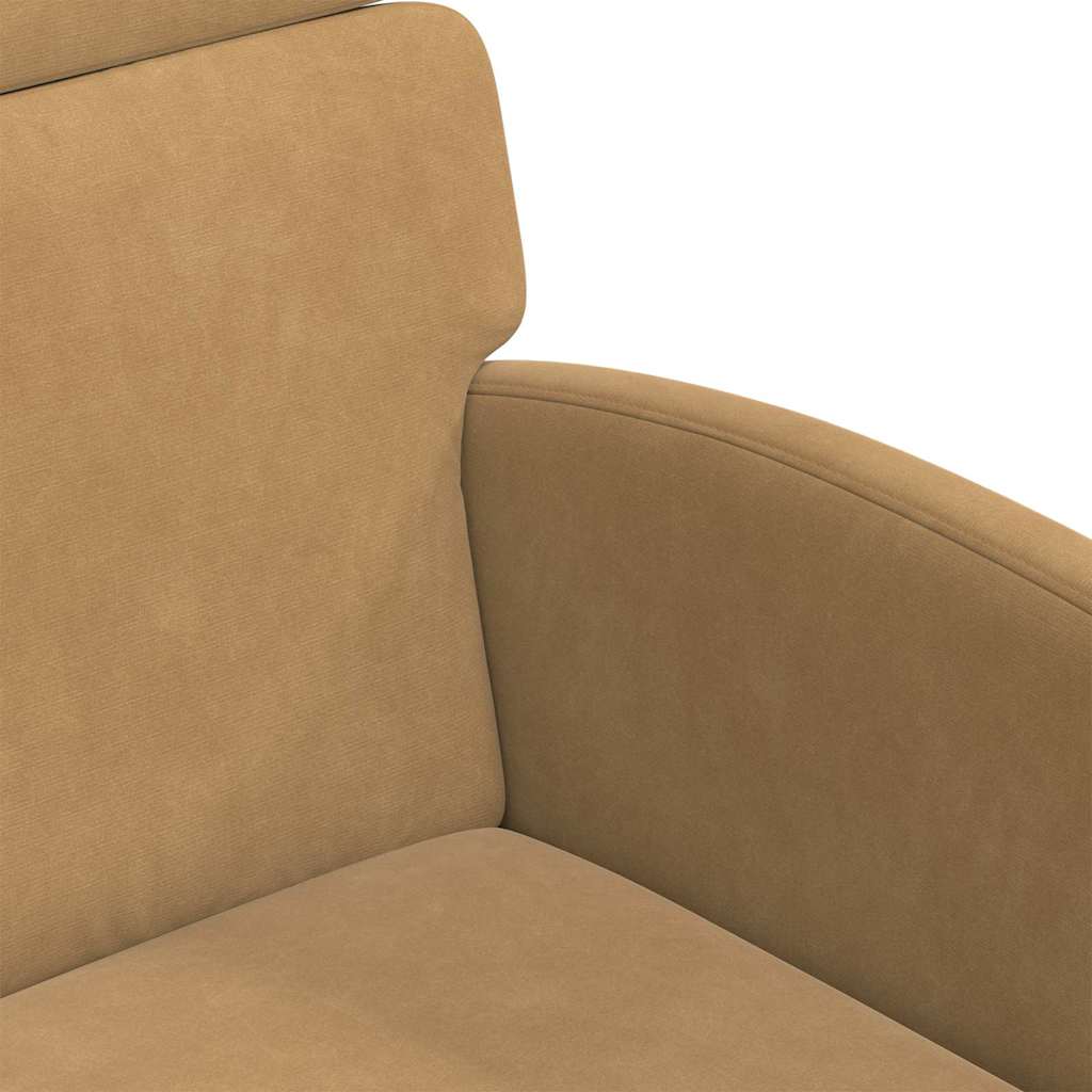 Valgomojo Kėdės su Ratukais 2 pcs Ruda 58 x 65 x 98 cm Aksomas