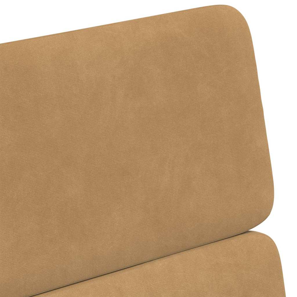 Valgomojo Kėdės su Ratukais 2 pcs Ruda 58 x 65 x 98 cm Aksomas