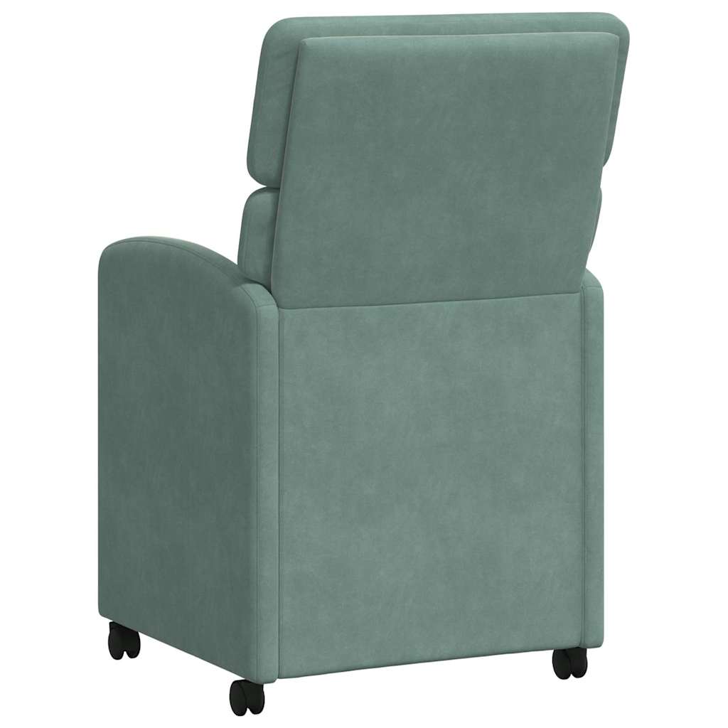 Valgomojo Kėdės su Ratukais 2 pcs jūros žalia 58 x 65 x 98 cm