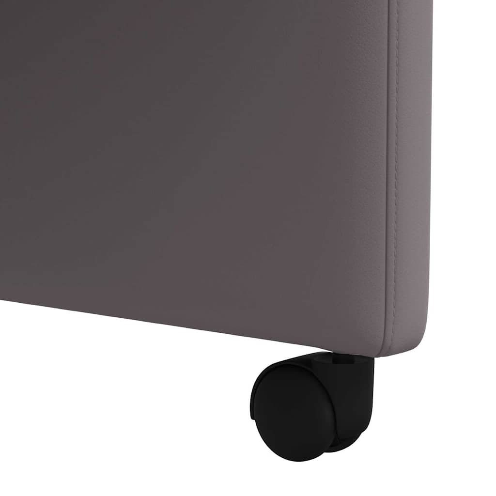 Valgomojo Kėdės su Ratukais 2 pcs Pilka 58 x 65 x 98 cm