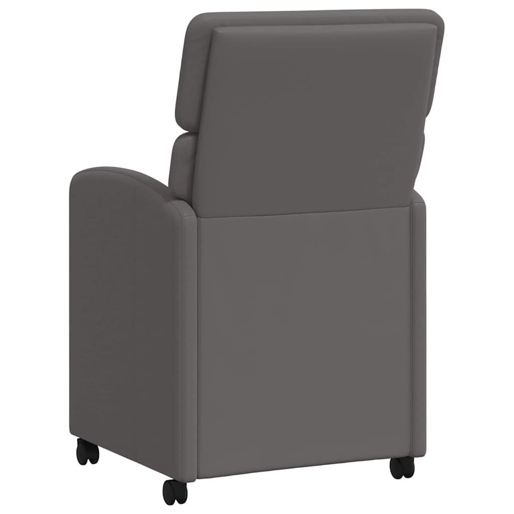 Valgomojo Kėdės su Ratukais 2 pcs Pilka 58 x 65 x 98 cm