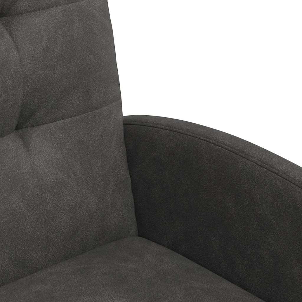 Valgomojo Kėdės su Ratukais 2 pcs Juoda 58 x 67 x 97 cm