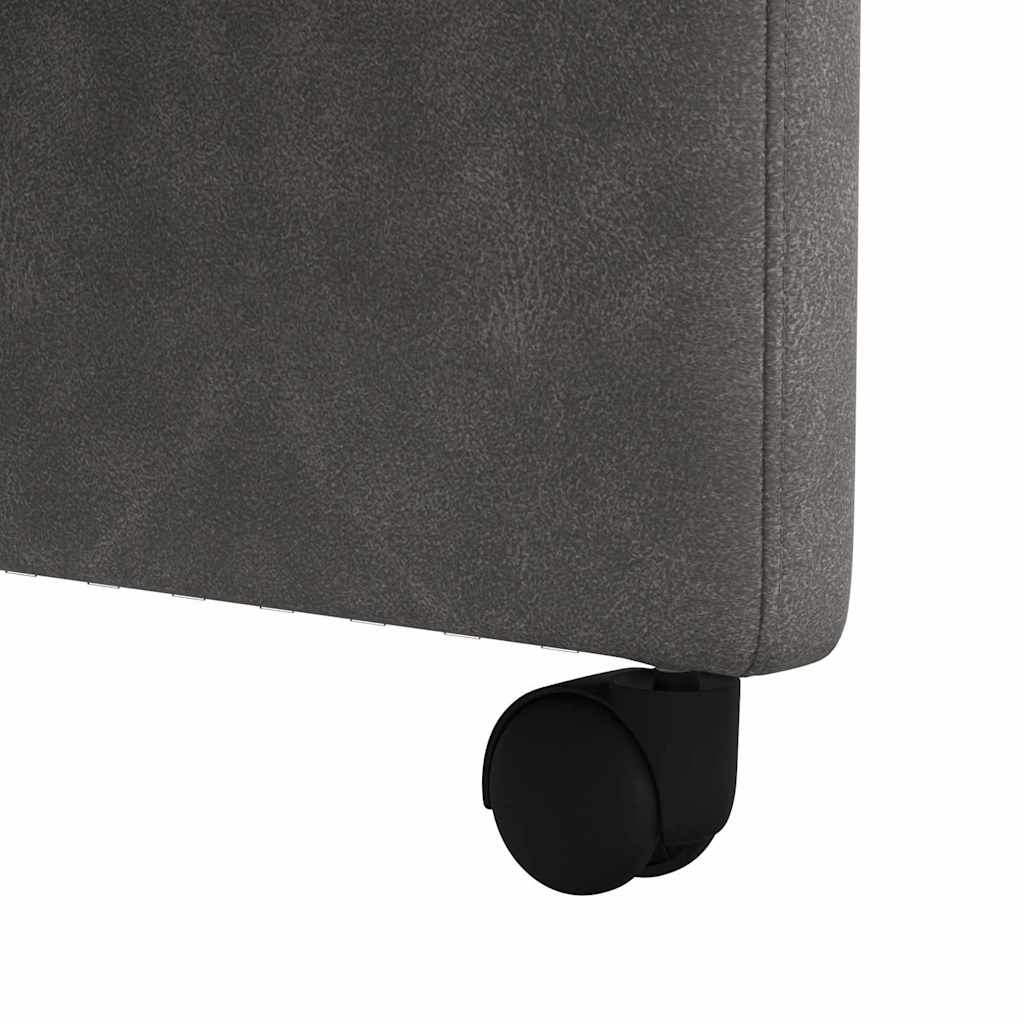 Valgomojo Kėdės su Ratukais 2 pcs Juoda 58 x 67 x 97 cm