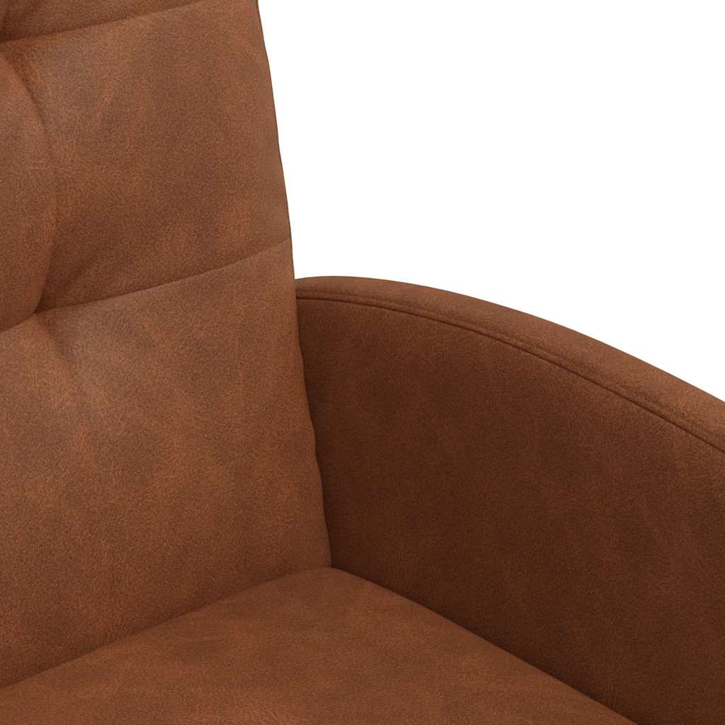 Valgomojo Kėdės su Ratukais 2 pcs Ruda 58 x 67 x 97 cm