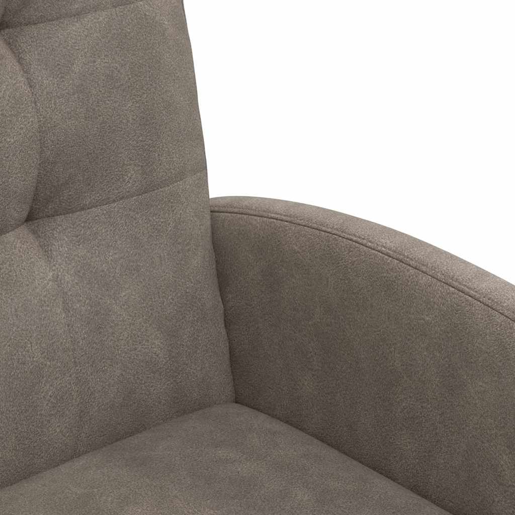 Valgomojo Kėdės su Ratukais 2 pcs Pilka 58 x 67 x 97 cm